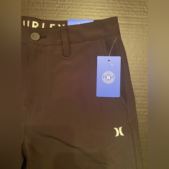 Hurley Men's Quick Hybrid Walk Shorts 4 Way Stretch - Black Size 28 - Picture 3 of 8